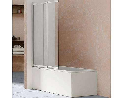 Шторка на ванну Vincea VSB 100х145 VSB-1E100CL профиль Хром стекло прозрачное