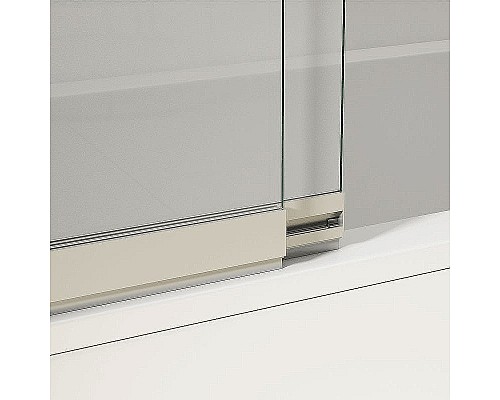 Шторка на ванну Vincea VSB 100х145 VSB-1E100CL профиль Хром стекло прозрачное