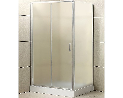 Душевой уголок BelBagno Uno 120х90 UNO-AH-1-120/90-P-Cr профиль Хром стекло рифленое