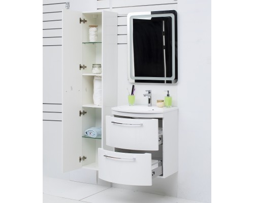 Шкаф пенал De Aqua Токката Тока 1S 30 L 167317 подвесной Белый