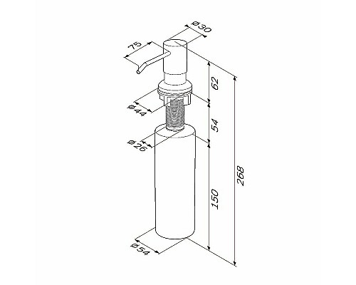 Дозатор для жидкого мыла AM.PM X-Joy A8437100 Хром