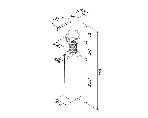 Дозатор для жидкого мыла AM.PM X-Joy A8437100 Хром