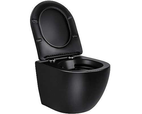 Унитаз Vincea Globo VT1-14SMB подвесной Черный матовый с сиденьем Микролифт