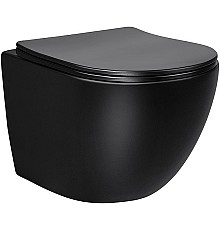 Унитаз Vincea Globo VT1-14SMB подвесной Черный матовый с сиденьем Микролифт