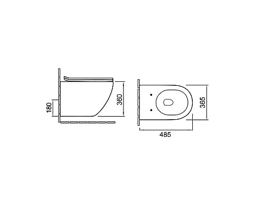 Унитаз Vincea Globo VT1-14SMB подвесной Черный матовый с сиденьем Микролифт
