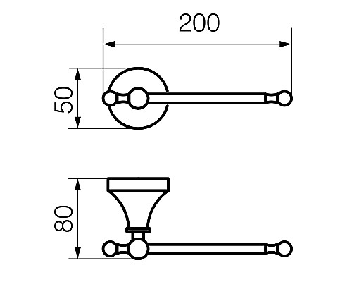 Бумагодержатель Veragio Gialetta золото