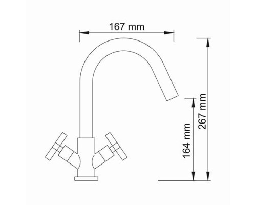 Смеситель для умывальника WasserKRAFT 7803