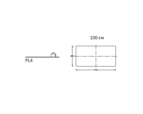 Изделие Kerama Marazzi декоративное Фондамента 100, серое PL4.DL500900R\100 Изделие Kerama Marazzi декоративное Фондамента 100, серое PL4.DL500900R\100