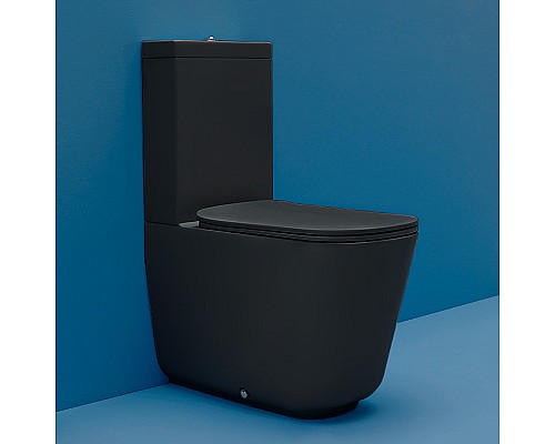 Унитаз компакт Kerasan Tribeca 511731 Черный матовый без бачка и сиденья