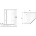 Душевая кабина Niagara Lux 90x90 NG-7701DW без гидромассажа