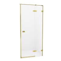 Душевая дверь NEW TRENDY AVEXA GOLD BRUSHED 130x200 (брашированное золото)