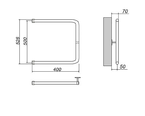 Полотенцесушитель ГРОТА MODESTO 50/40