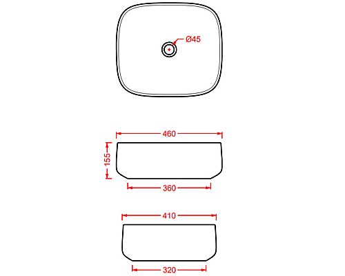 Раковина-чаша Artceram Cognac 46 COL007 01 00 Белая