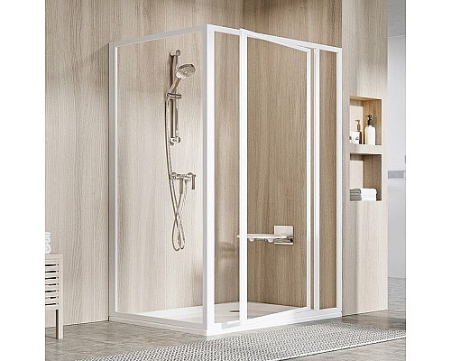 Душевая стенка Ravak Supernova PSS-90 940701O2Z1 профиль Белый стекло Transparent