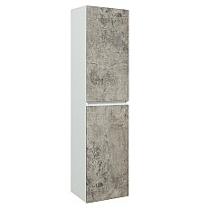 Шкаф пенал Runo Манхэттен 35 00-00001020 подвесной Серый бетон Белый