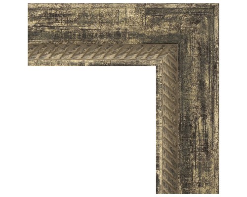Зеркало Evoform Exclusive-G 118х93 BY 4350 с гравировкой в багетной раме - Старое дерево с плетением 70 мм