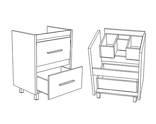 Тумба под раковину Corozo Верона 65 SD-00000310 напольная