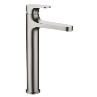 Смеситель для умывальника высокий Boheme Spectre Nickel Brush