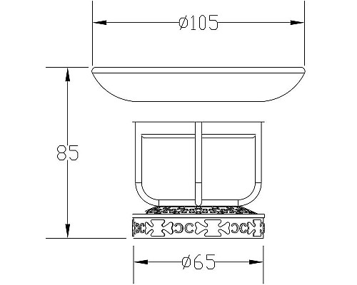 Держатель мыльницы настольный Zorg Antic AZR 23 SL