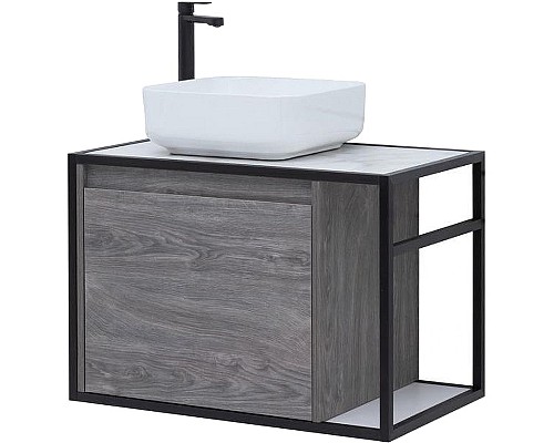 Тумба под раковину Aquanet Nova Lite Loft 75L 261654 подвесная Дуб рошелье