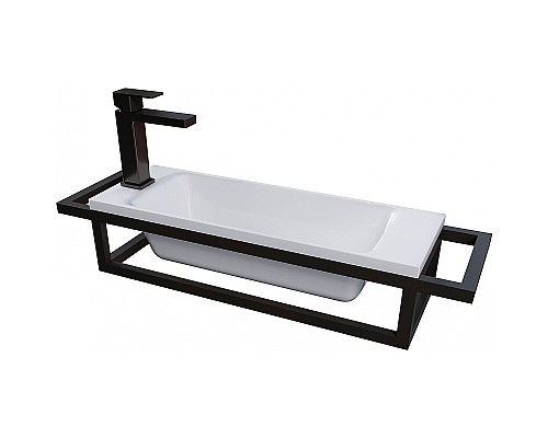 Консоль для раковины Grossman Метрис 50 105003 Черный