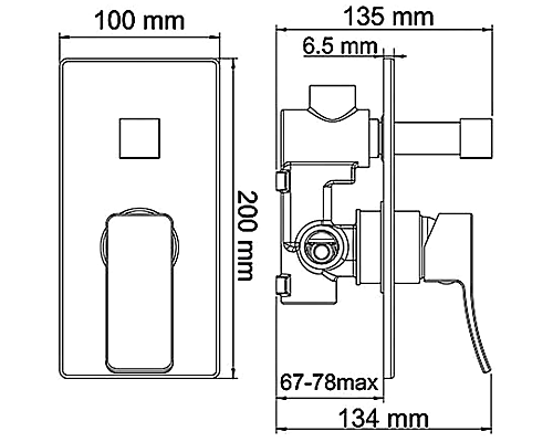 Душевая система WasserKRAFT Aller A16190 Хром