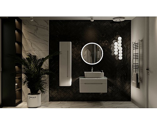 Зеркало Jorno Shine 65 Shi.02.65/W с подсветкой с сенсорным выключателем