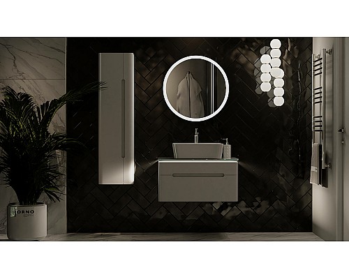 Зеркало Jorno Shine 65 Shi.02.65/W с подсветкой с сенсорным выключателем