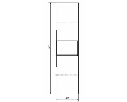 Шкаф пенал Comforty Франкфурт 40 00-00006505 подвесной Бетон светлый