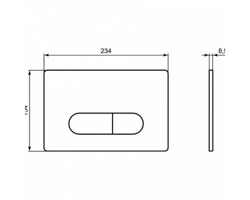 Комплект унитаза с инсталляцией Ideal Standard Tesi PR386801 с сиденьем Микролифт и клавишей смыва