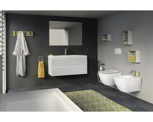 Комплект унитаза с инсталляцией Ideal Standard Tesi PR386801 с сиденьем Микролифт и клавишей смыва