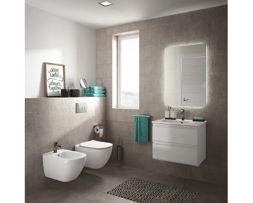 Комплект унитаза с инсталляцией Ideal Standard Tesi PR386801 с сиденьем Микролифт и клавишей смыва