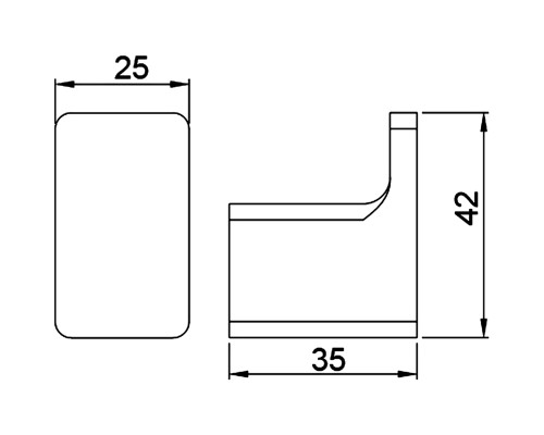 Крючок Timo Selene 17111/17 Золото матовое