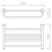Полка для полотенец Nofer Brass 16358.B хром, глянцевая