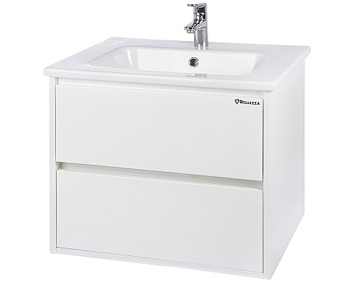Тумба под раковину Bellezza Лоренцо 60 4639109270012 подвесная Белая
