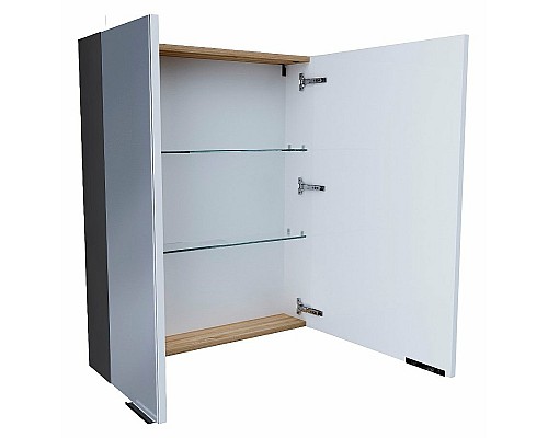 Зеркальный шкаф 1MarKa Gaula 60 У92541 Графит матовый