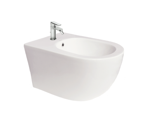 Подвесное биде керамическое Black&White W-701B