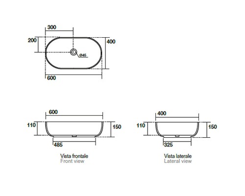 Раковина-чаша Kerasan Nolita 60 534311 Verde