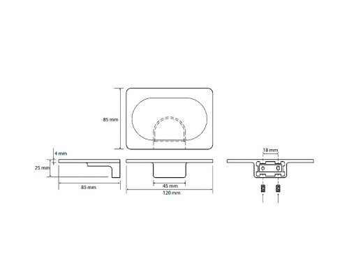 Мыльница Bemeta Organic 157108331 Хром