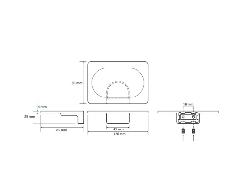 Мыльница Bemeta Organic 157108331 Хром