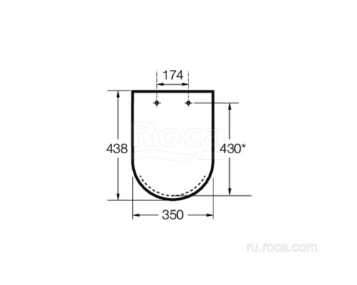 Крышка-сиденье для унитаза Roca Debba Round 801B2200B