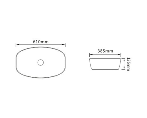 Раковина-чаша SantiLine 61 SL-1096 Белая