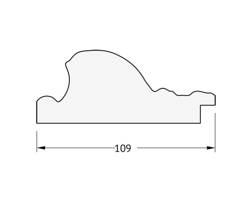 Зеркало Evoform Exclusive 180х120 BY 3634 с фацетом в багетной раме - Виньетка серебро 109 мм