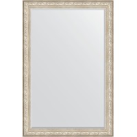 Зеркало Evoform Exclusive 180х120 BY 3634 с фацетом в багетной раме - Виньетка серебро 109 мм