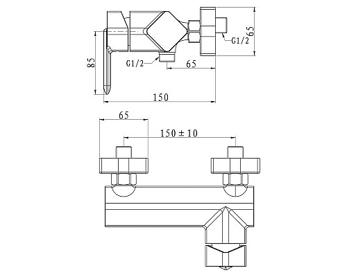 Смеситель для душа BelBagno Crystal CRY-ESDM-CRM Хром