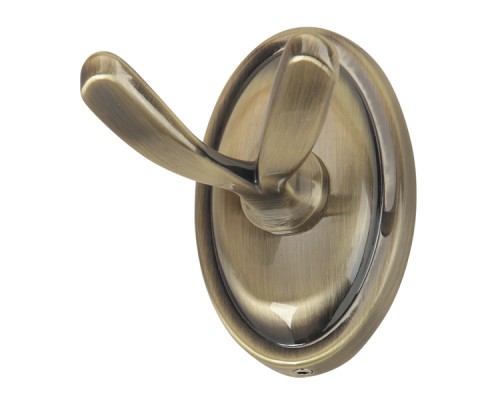 Крючок двойной Veragio Bonjour бронза