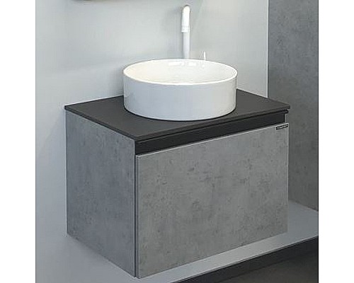 Тумба с раковиной Comforty Эдинбург 60 00-00002782 подвесная Бетон светлый