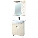 Зеркало со шкафом Bellezza Элеганс 50 R 4618606521070 с подсветкой Бежевое
