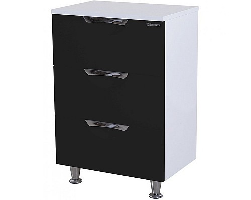 Тумба Bellezza Лагуна 50 4632106140043 Черная Белая