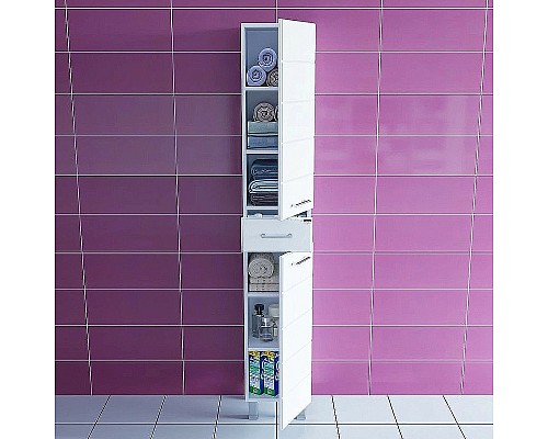 Шкаф пенал СанТа Омега 30 507001 Белый